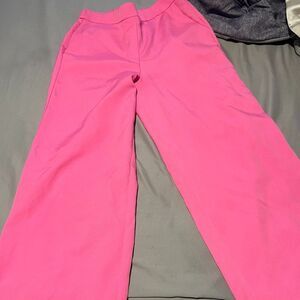 LaRoque pink pull on wide leg pants small